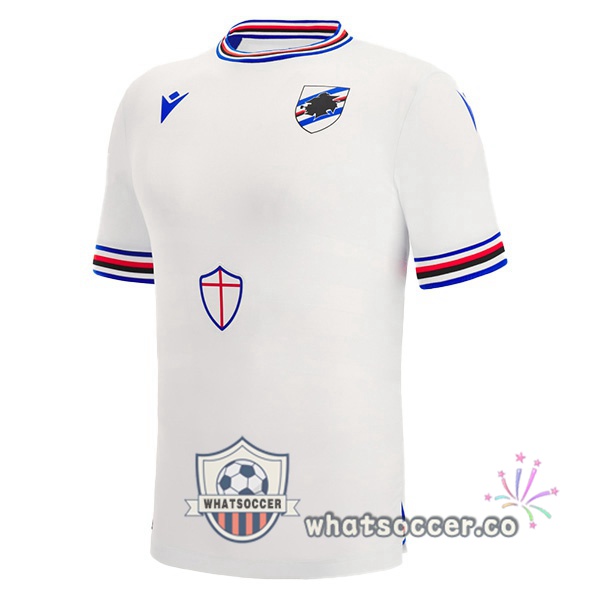 UC Sampdoria Away Soccer Jerseys White 2022-2023