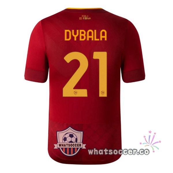 AS Roma (DYBALA 21) Home Soccer Jerseys Red 2022-2023