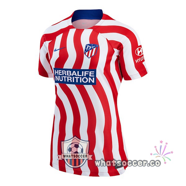 Atletico Madrid Women Home Soccer Jerseys Red 2022-2023