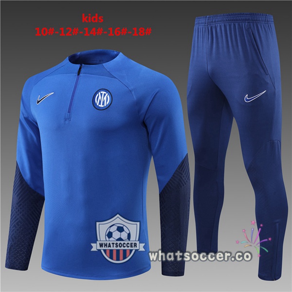 Inter Milan Kids Blue Tracksuit 2022-2023