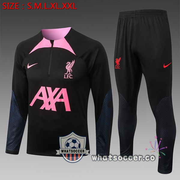 FC Liverpool Kids Black Tracksuit 2022-2023