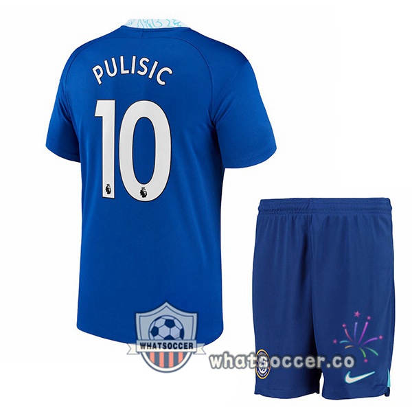 FC Chelsea (Pulisic 10) Kids Home Soccer Jerseys Blue 2022-2023