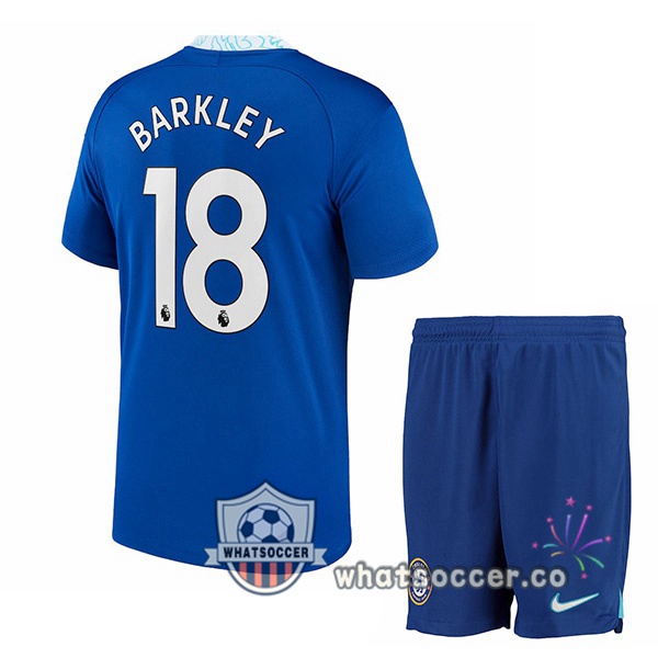 FC Chelsea (Barkley 18) Kids Home Soccer Jerseys Blue 2022-2023