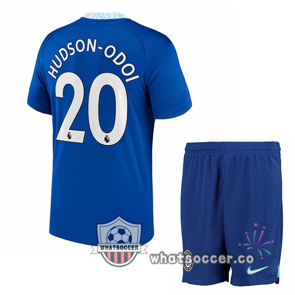 FC Chelsea (Hudson-Odoi 20) Kids Home Soccer Jerseys Blue 2022-2023