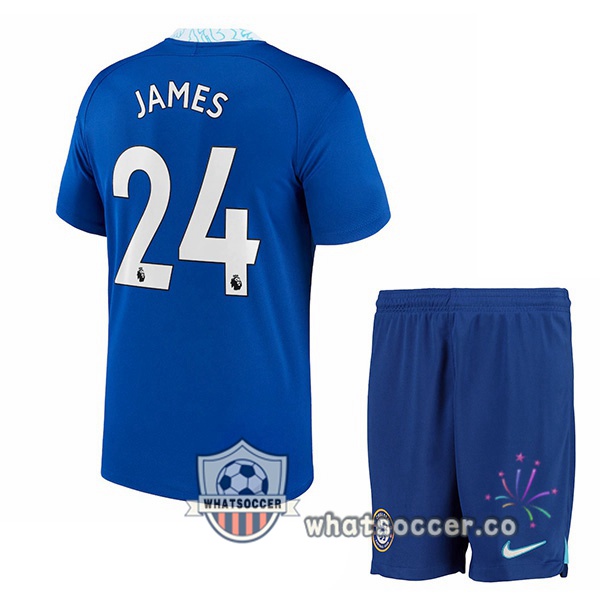 FC Chelsea (James 24) Kids Home Soccer Jerseys Blue 2022-2023