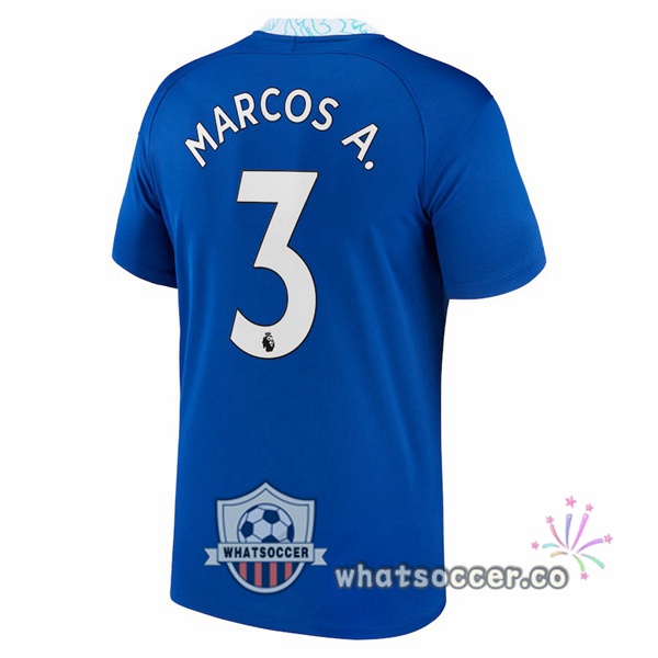 FC Chelsea (Marcos A. 3) Home Soccer Jerseys Blue 2022-2023