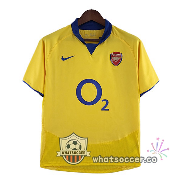 Arsenal Retro Away Soccer Jerseys Yellow 2003-2005