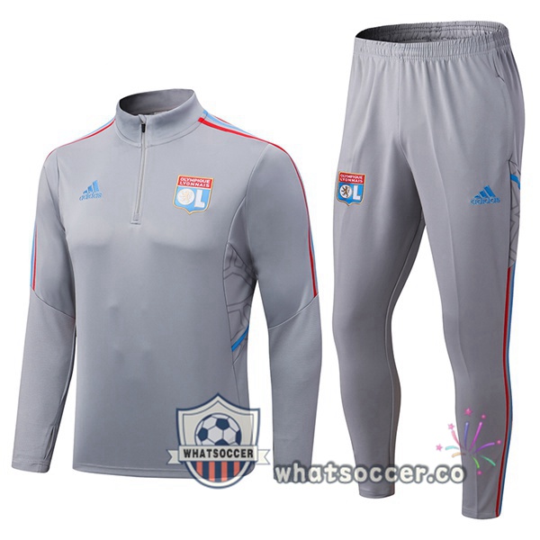 Olympique Lyonnais Gray Tracksuit 2022-2023