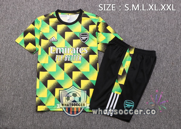 Arsenal Training T-Shirts + Shorts Green 2022-2023