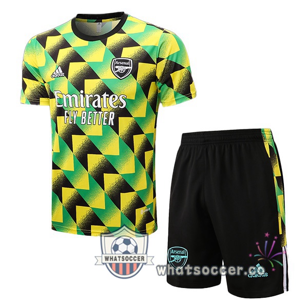 Arsenal Training T-Shirts + Shorts Green 2022-2023