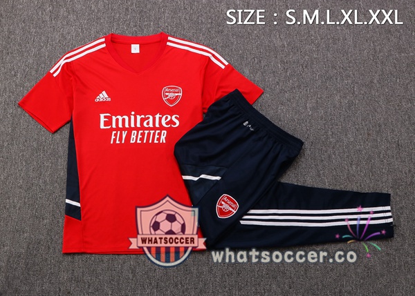 Arsenal Training T-Shirts + Pants Red 2022-2023