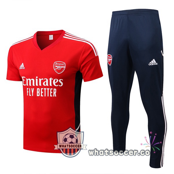 Arsenal Training T-Shirts + Pants Red 2022-2023