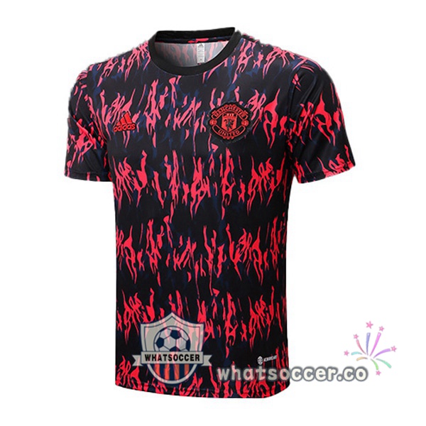 Manchester United Training T-Shirts Red Black 2022-2023