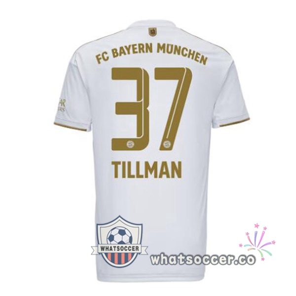Bayern Munich (Tillman 37) Away Soccer Jerseys White 2022-2023