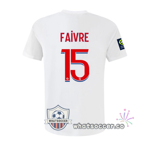Olympique Lyonnais (FAIVRE 15) Home Soccer Jerseys White 2022-2023