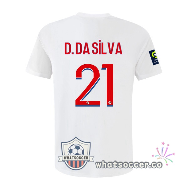 Olympique Lyonnais (D. DA SILVA 21) Home Soccer Jerseys White 2022-2023
