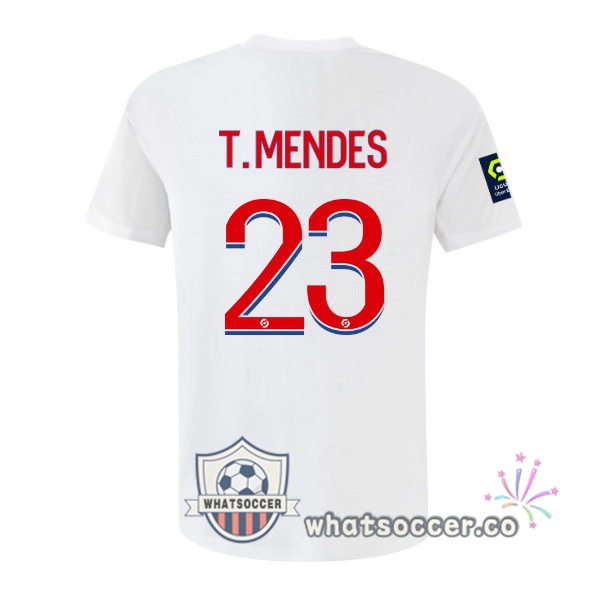 Olympique Lyonnais (T. MENDES 23) Home Soccer Jerseys White 2022-2023