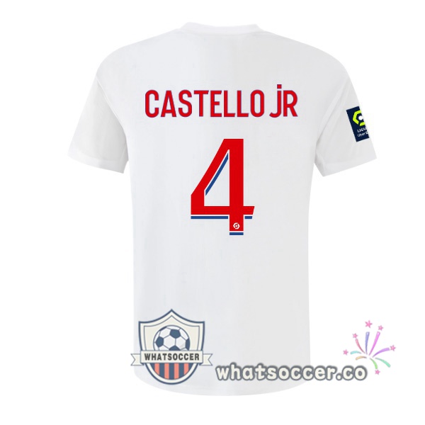 Olympique Lyonnais (CASTELLO JR 4) Home Soccer Jerseys White 2022-2023