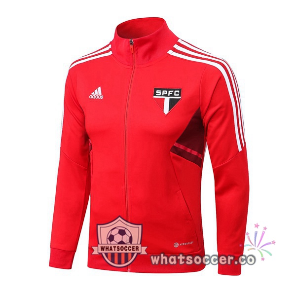 Sao Paulo FC Red Soccer Jacket 2022-2023