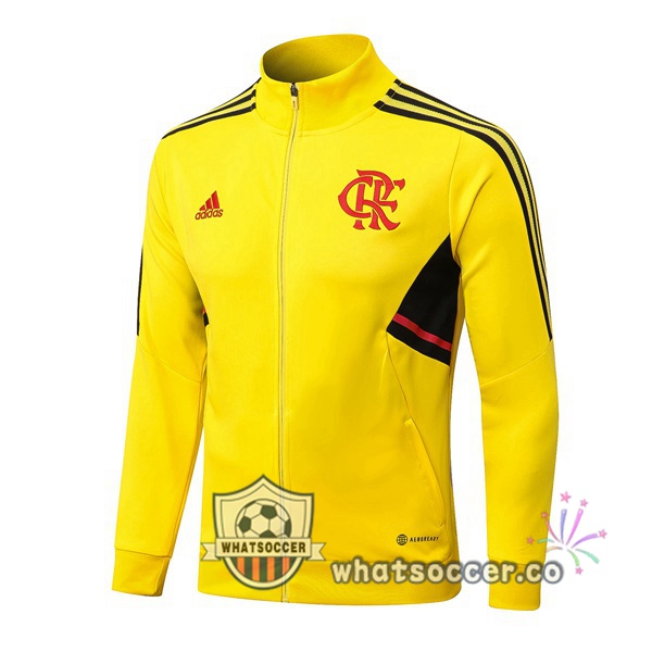 Flamengo Yellow Soccer Jacket 2022-2023