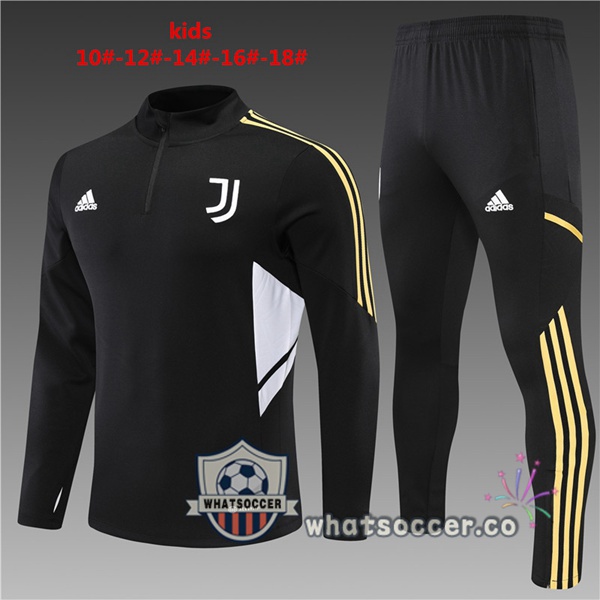 Juventus Kids Black Tracksuit 2022-2023