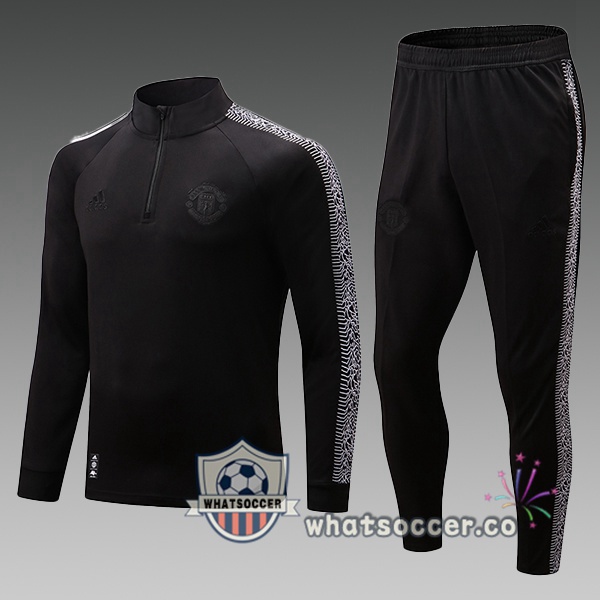 Manchester United Kids Black Tracksuit 2022-2023