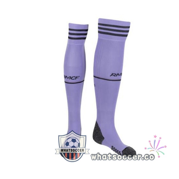 Real Madrid Away Soccer Socks Purple 2022-2023