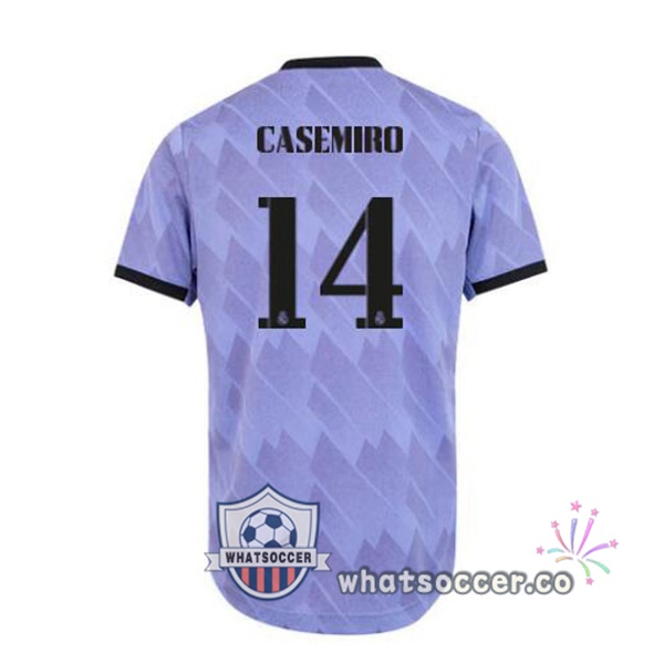 Real Madrid (Casemiro 14) Away Soccer Jerseys Purple 2022-2023