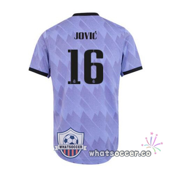 Real Madrid (Jović 16) Away Soccer Jerseys Purple 2022-2023