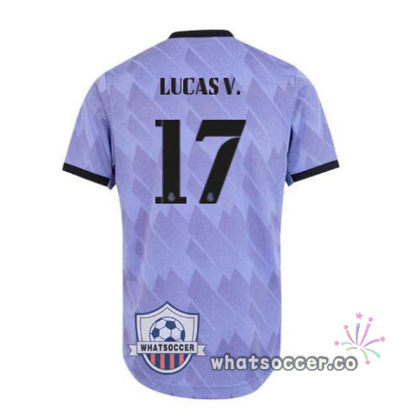 Real Madrid (Lucas V. 17) Away Soccer Jerseys Purple 2022-2023