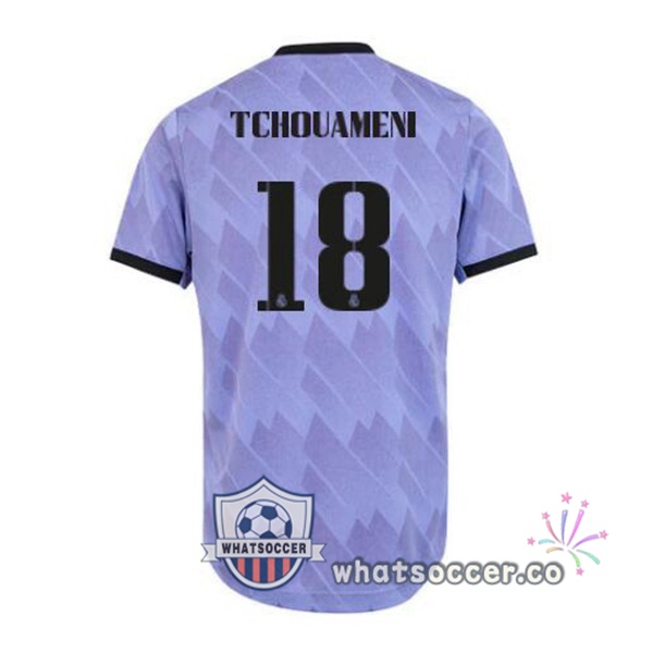 Real Madrid (Tchouameni 18) Away Soccer Jerseys Purple 2022-2023