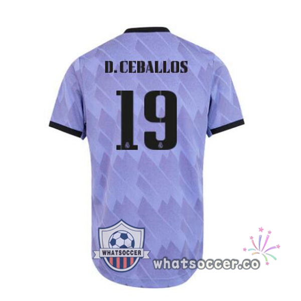 Real Madrid (D. Ceballos 19) Away Soccer Jerseys Purple 2022-2023