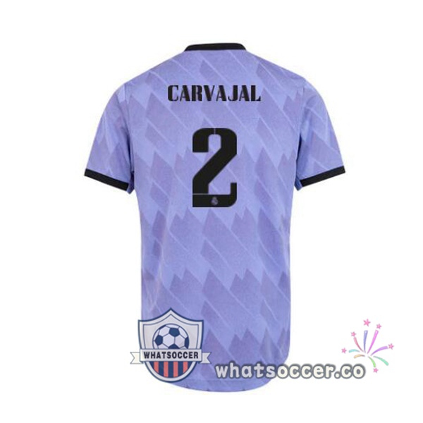 Real Madrid (Carvajal 2) Away Soccer Jerseys Purple 2022-2023