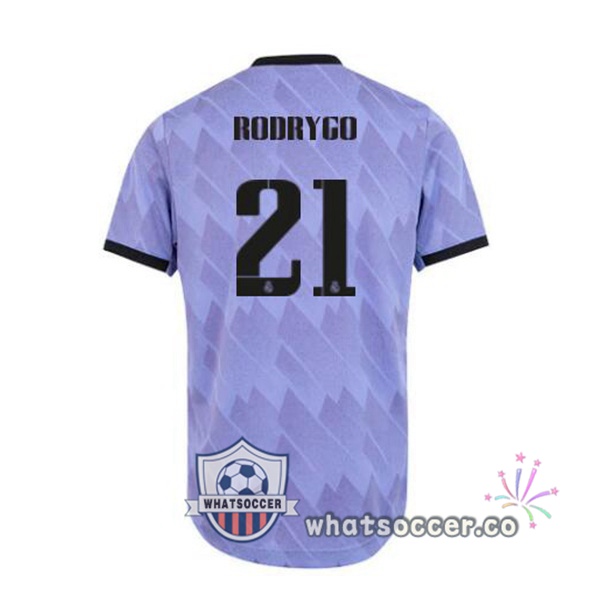 Real Madrid (Rodrygo 21) Away Soccer Jerseys Purple 2022-2023