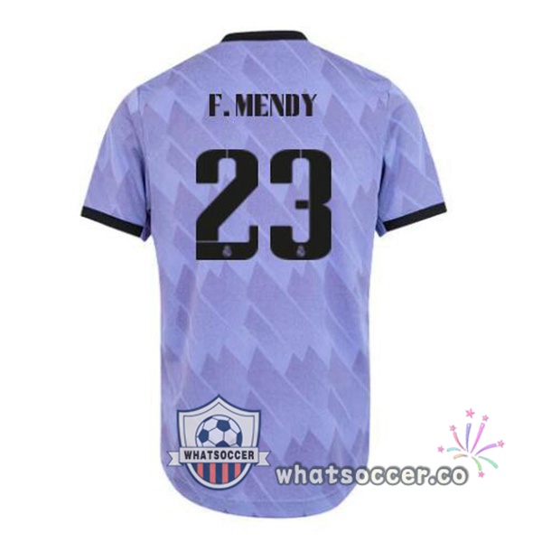 Real Madrid (F. Mendy 23) Away Soccer Jerseys Purple 2022-2023