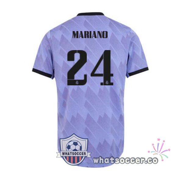 Real Madrid (Mariano 24) Away Soccer Jerseys Purple 2022-2023