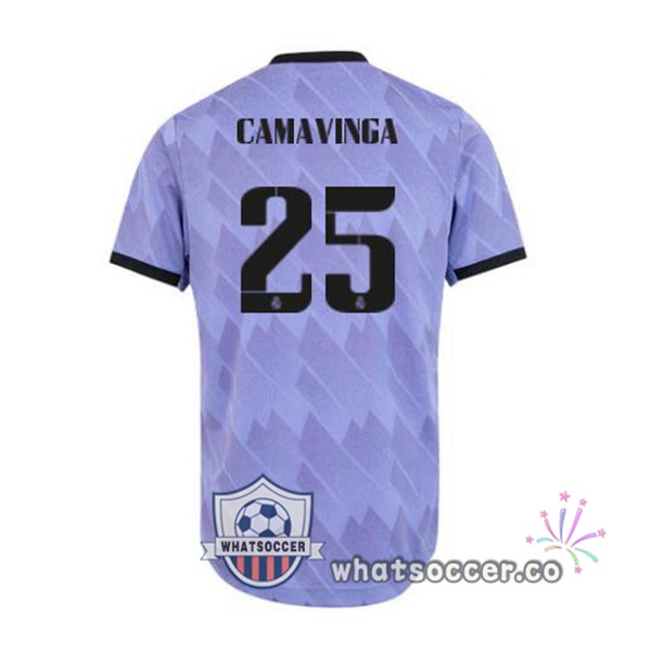 Real Madrid (Camavinga 25) Away Soccer Jerseys Purple 2022-2023
