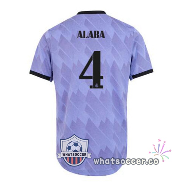 Real Madrid (Alaba 4) Away Soccer Jerseys Purple 2022-2023