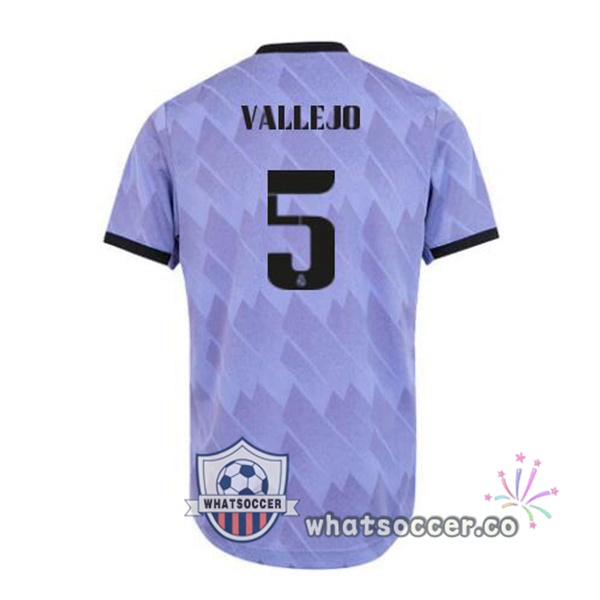 Real Madrid (Vallejo 5) Away Soccer Jerseys Purple 2022-2023