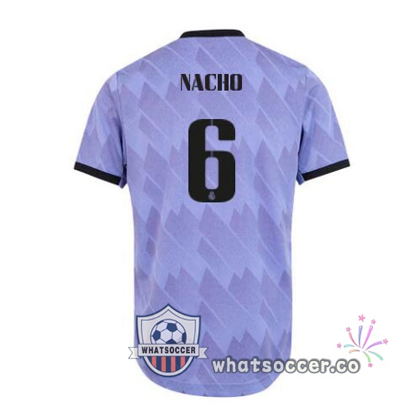 Real Madrid (Nacho 6) Away Soccer Jerseys Purple 2022-2023