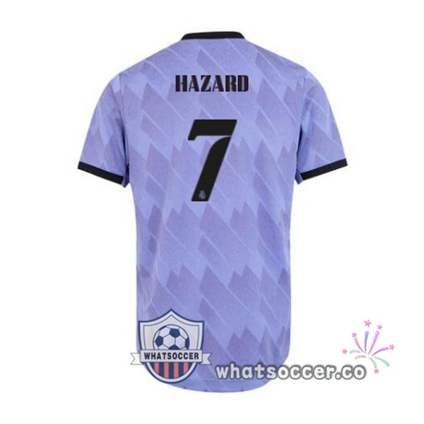 Real Madrid (Hazard 7) Away Soccer Jerseys Purple 2022-2023