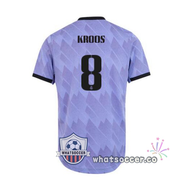 Real Madrid (Kroos 8) Away Soccer Jerseys Purple 2022-2023