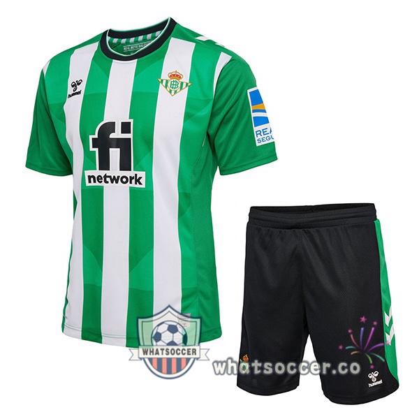 Real Betis Kids Home Soccer Jerseys Green White 2022-2023