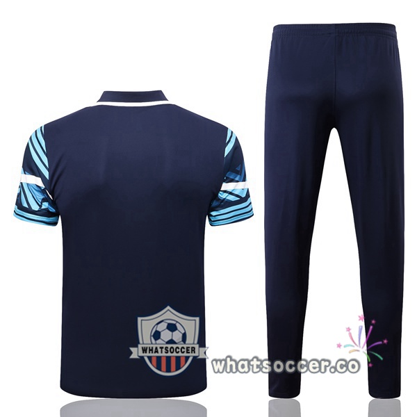 Training Polo Olympique de Marseille + Pants Blue Royal 2022-2023