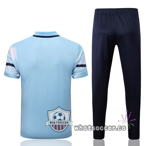 Training Polo Manchester City + Pants Blue 2022-2023