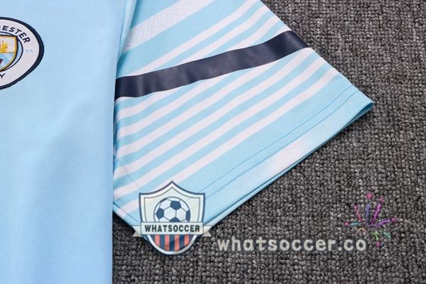 Training Polo Manchester City + Pants Blue 2022-2023