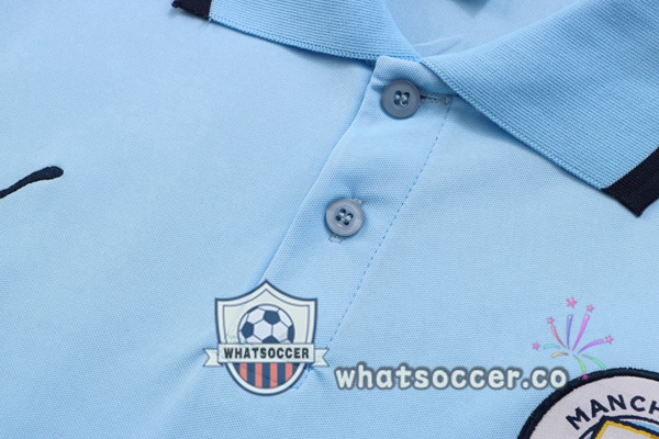 Training Polo Manchester City + Pants Blue 2022-2023