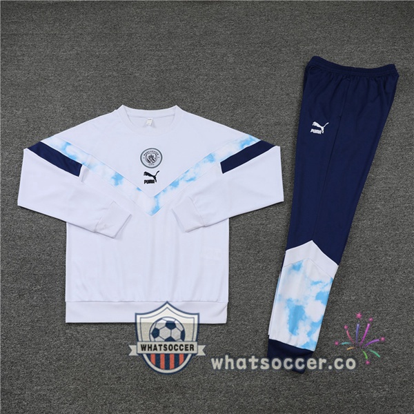 Manchester City White Tracksuit 2022-2023