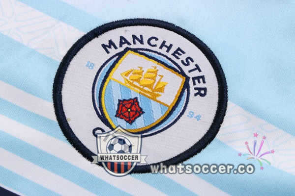 Manchester City Training T-Shirts + Shorts Blue 2022-2023