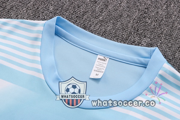 Manchester City Training T-Shirts + Shorts Blue 2022-2023